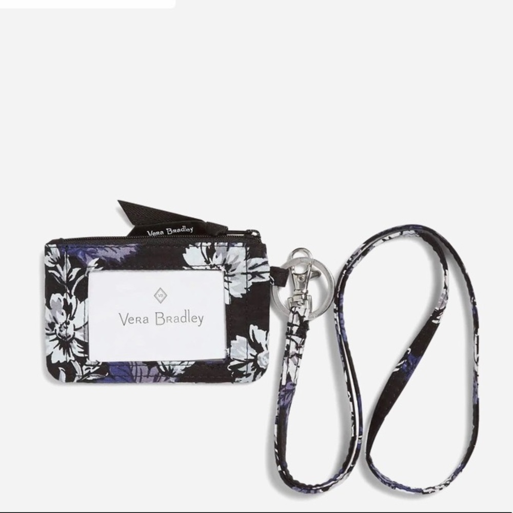 NWT Vera Bradly Zip ID with Lanyard